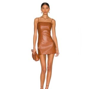 Bardot Tan Mini Dress